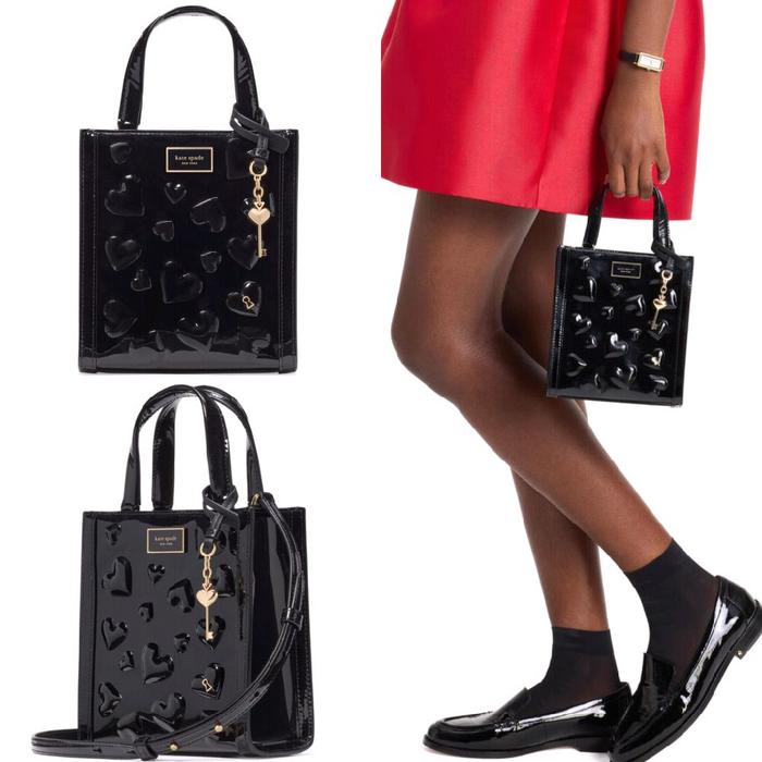 KS key to my heart Manhattan Black mini tote