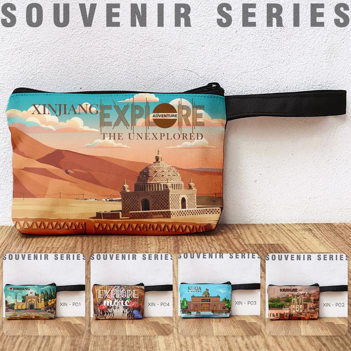 Pouch Souvenir Xinjiang China Dompet Oleh Oleh Xinjiang Cina