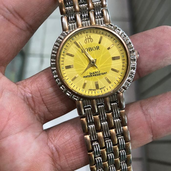 Jam tangam vintage pria lobor stenlis steel siap pakai