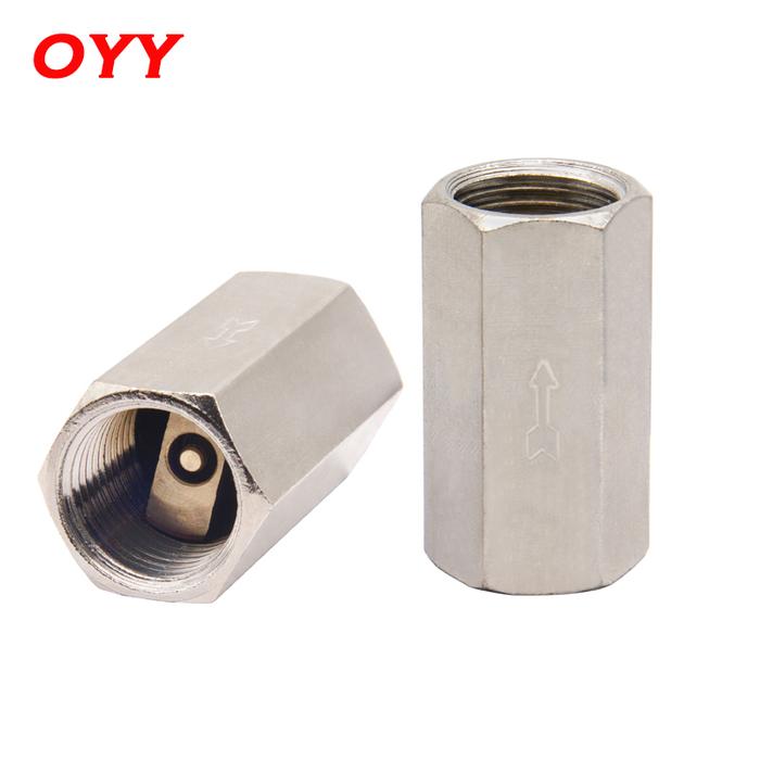 Pneumatic Check Valve One Way Valve Air Gas Single Way Brass Valve