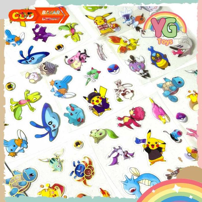 YGtoys Stiker Sticker Momo Pack Waterproof Karakter Kartun Anak Dekorasi