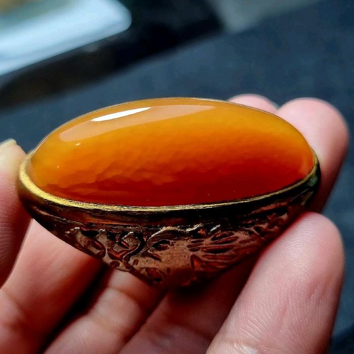 BATU PANDAN WARNA ORANGE SAWO KECIK ( 121 )