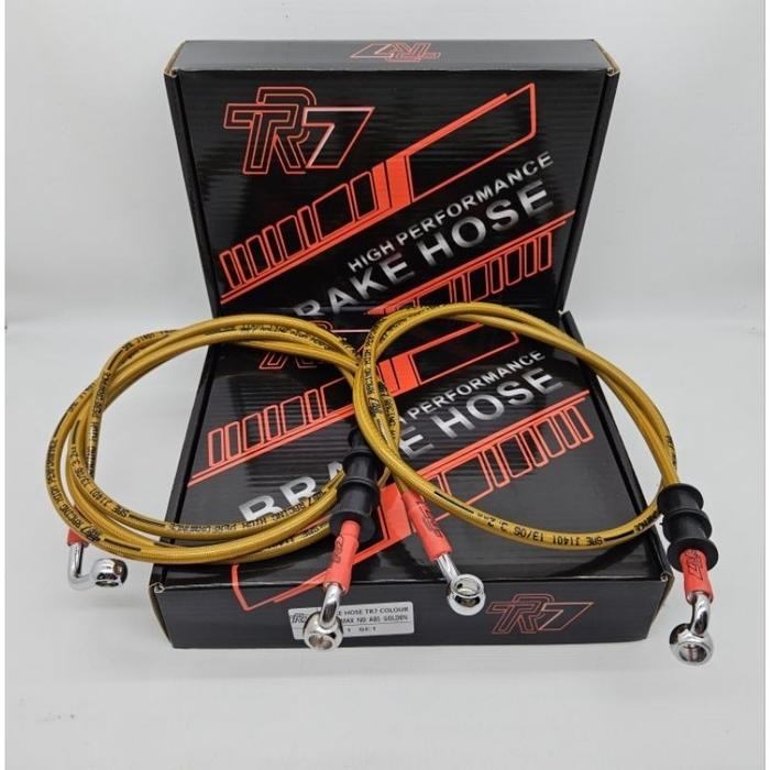 Selang Rem Nmax 155 Non ABS TR7 Racing Carbon Serat Set 2 Pcs Depan Belakang