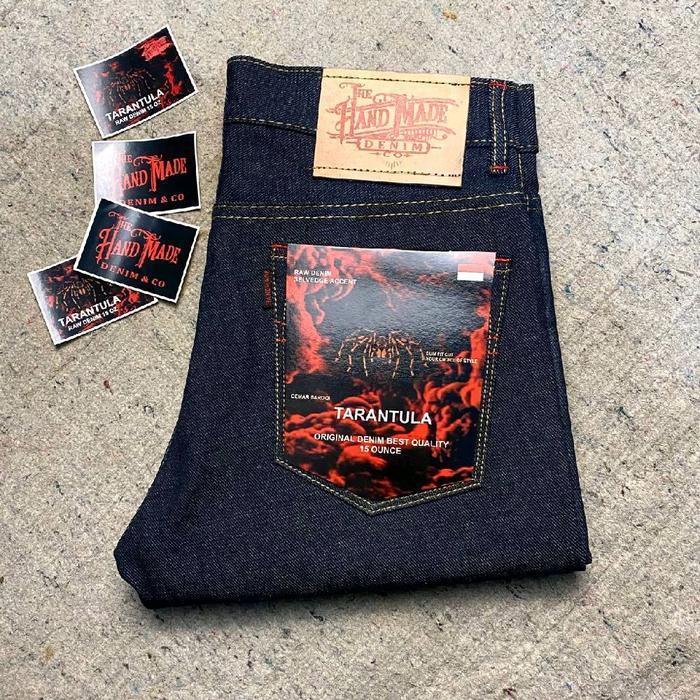 Hand Made Denim Selvedge 15 oz Iki kaku - Art Tarantula, 22