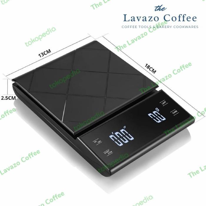 Timbangan Kopi Digital Timer | V60 Digital Coffee Scale | Max 3kg/0.1g