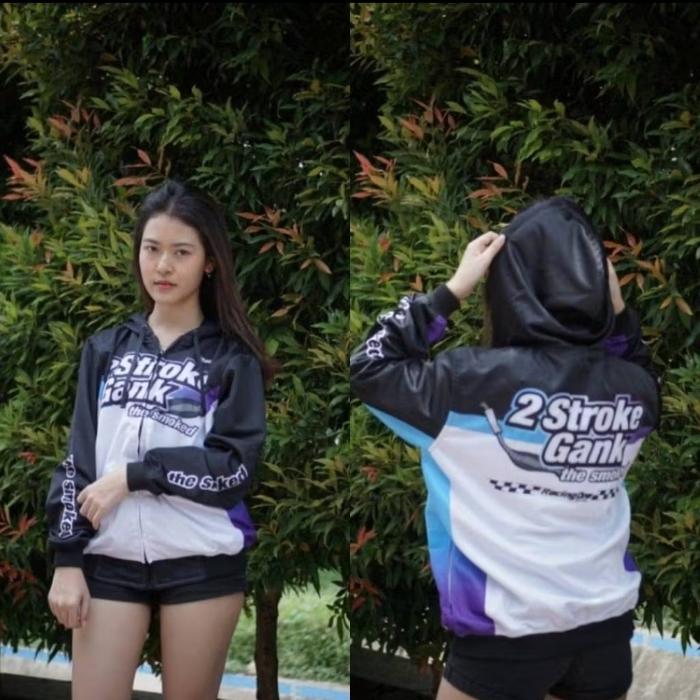 Jaket Racing One RX-King 2 stroke Gank Printing Bahan Lotto Tebal