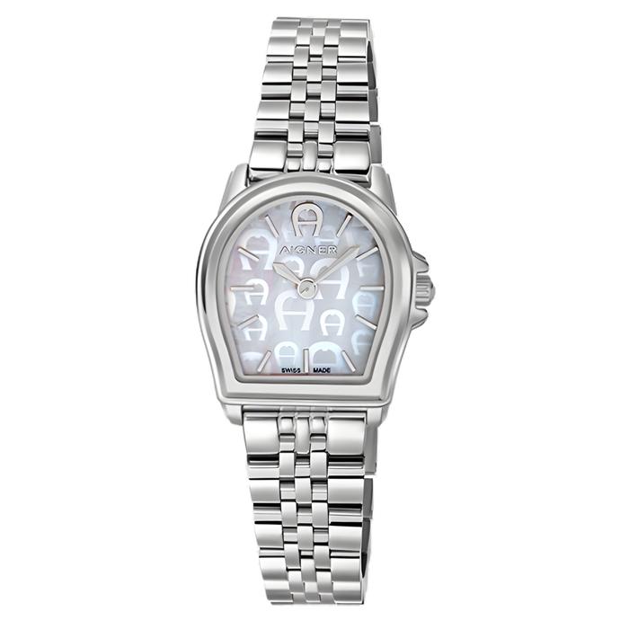 Aigner ARWLG4810002 Verona Jam Tangan Wanita MOP Dial 2 Hands Stainless Steel Original Swiss Made