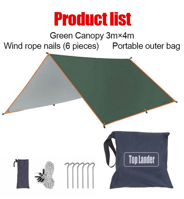 Tenda Luar Ruangan Tenda Terpal Tahan Air Tenda Naungan Ultralight