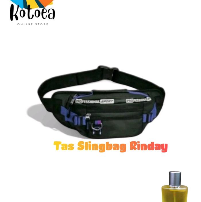 Tas samping selempang waistbag pinggang anti air waterproof multifungsi pria wanita bahan premium ca