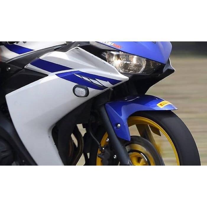 [Spin-R] LAMPU SEN TEMPEL OVAL HIQUAL SEIN TEMPEL R15 V3,CBR,NINJA,GSX150,VIXION R25 R15 V2 Motor