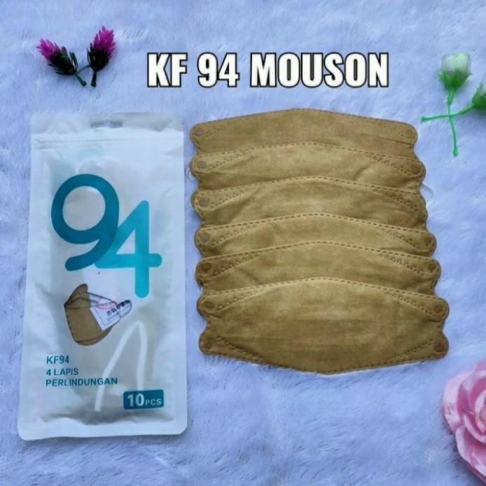 Masker Kf94 Gold Korea 4ply isi 10pcs Edisi Kemasan Gold Premium PROMO