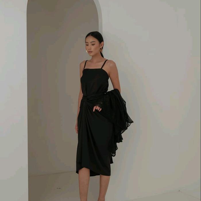 3 Pieces of SET Tank Top Rok Lilit Outer Brukat Lace Almira Setelan ramadhan lebaran Brides Robe Mus