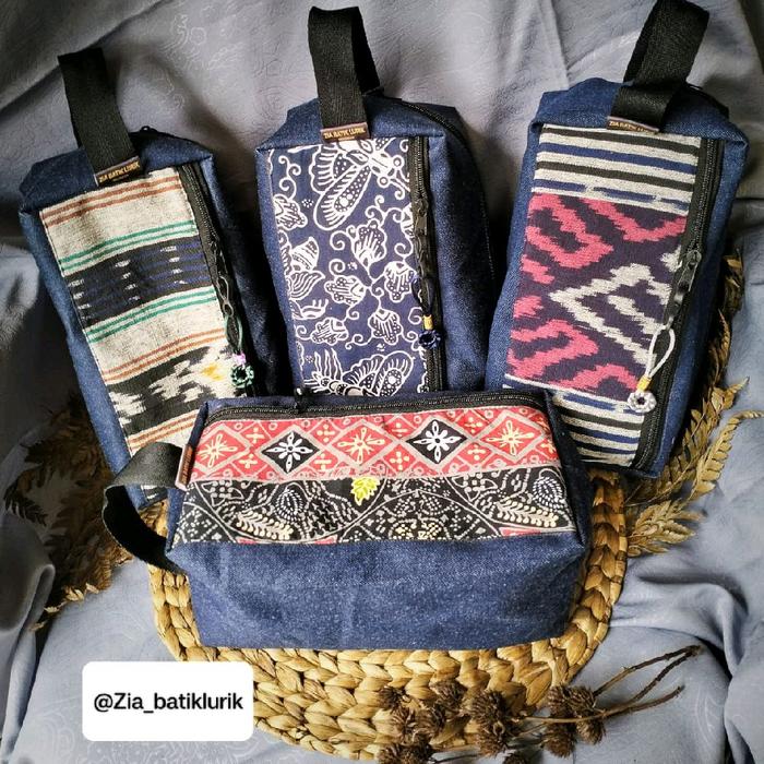 puch batik lurik souvenir pria wanita masa kini