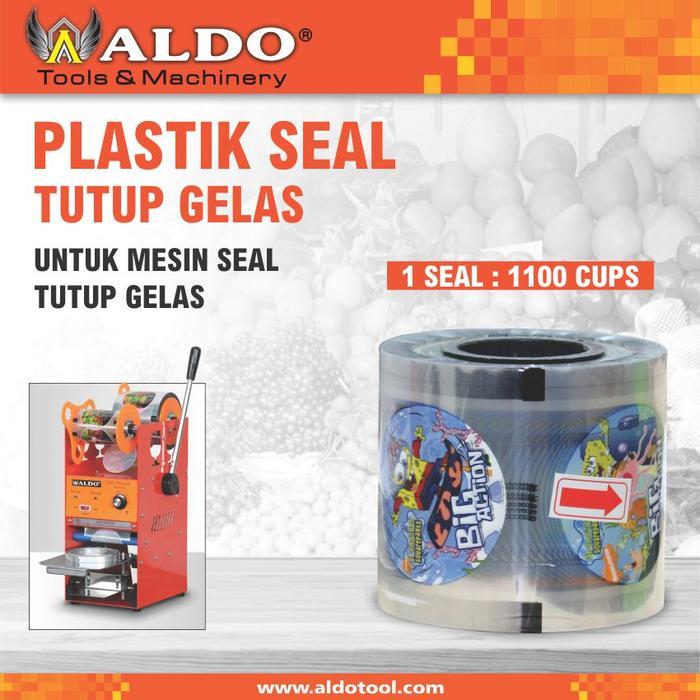 PLASTIK SEAL TUTUP GELAS UNTUK MESIN SEAL TUTUP GELAS MERK ALDO