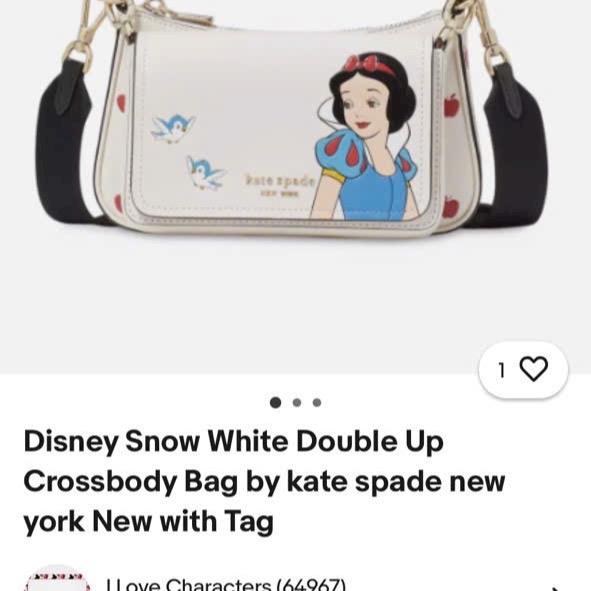 Kate Spade New York Disney Snow White Double Up Crossbody Bag dengan Tag Baru Original dan Jarang Yg