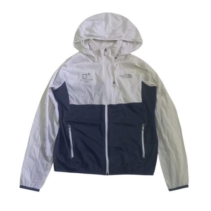 Jaket Running TNF 2 Warna Putih