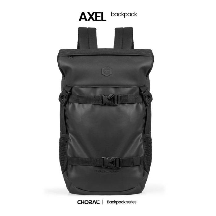CHORAL AXEL BACKPACK | TAS RANSEL PRIA | TAS PUNGGUNG | TAS TRAVEL | RANSEL HITAM