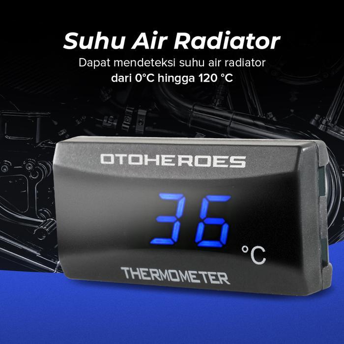 Termometer Digital Pengukur Suhu Air Radiator Mesin Motor Thermometer