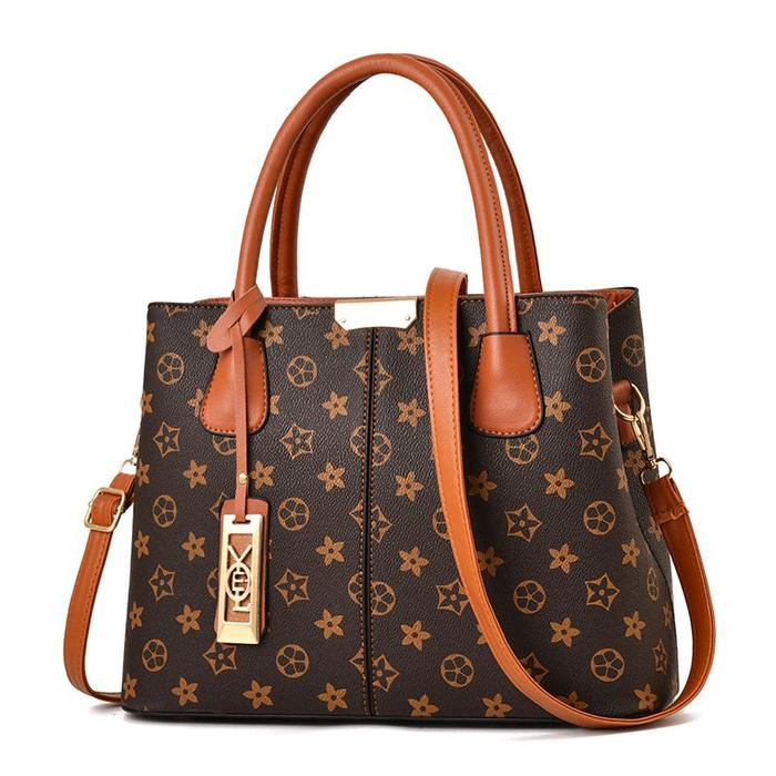 JT3226-brownflower Tas Selempang Elegan Wanita Cantik Import
