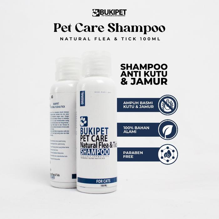 Shampo Kucing Anti Jamur Dan Kutu Anti Rontok – Shampo Natural Flea & Tick 100ML