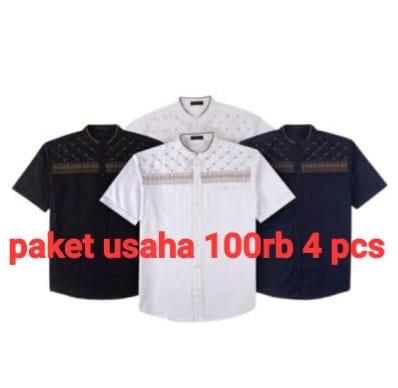 Paket usaha 100rb 4 PCS Baju koko bordir dewasa - Baju koko Jasuke Muslim