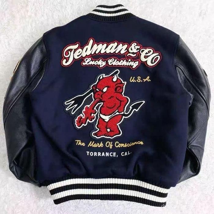 Y2K Streetwear Bomber Varsity Jacket Men Women Autumn Vintage Premium Patchwork PU Leather Sleeve Hi