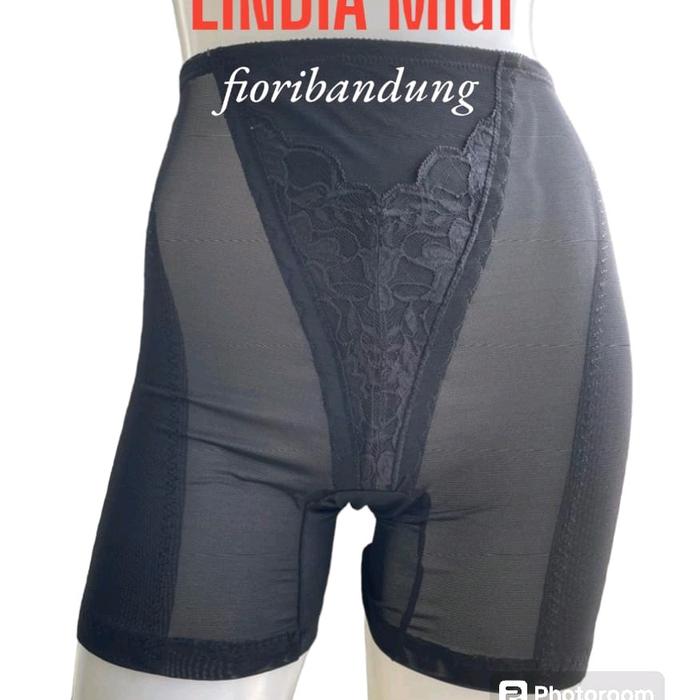 FIORI Celana Korset LINDIA GIRDLE MIDI | Celana Pengencang Perut dan Paha | Pants Strech Size L-4XL 