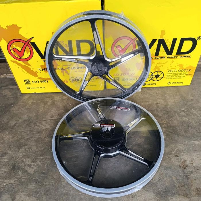 VELG CNC VND AK-558 RING 17 HITAM PNP BEAT KARBU BEAT FI ESP BEAT DELUXE GENIO VARIO110 SCOOPY