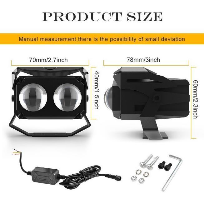 LAMPU TEMBAK SOROT LED LASER GUN MT27 LASERGUN D2 MOBIL MOTOR DUAL CSP