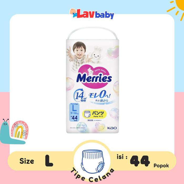 Merries Premium L 44 L44 Pants Popok Celana