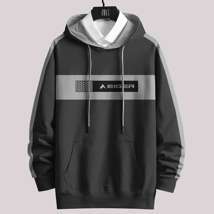 COD Jaket HOODIE EIGER SISIK termurah Lengan Basic Pria/Wanita UK S,M,L,XL,XXL,XXXL,4XL,5XL Sweater 