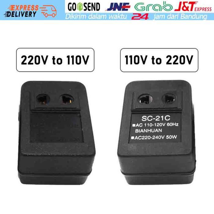 LL AC 220V to 110V/110V to 220V AC Power Voltage Converter 50W Adapter Travel Transformer Regulator