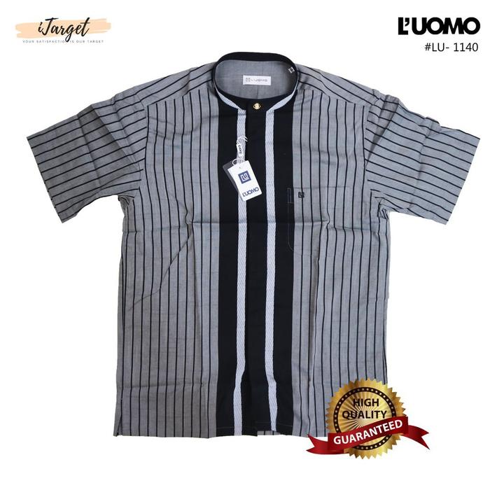 Kemeja Koko PREMIUM Lengan Pendek Bahan Katun Halus LUOMO 1140