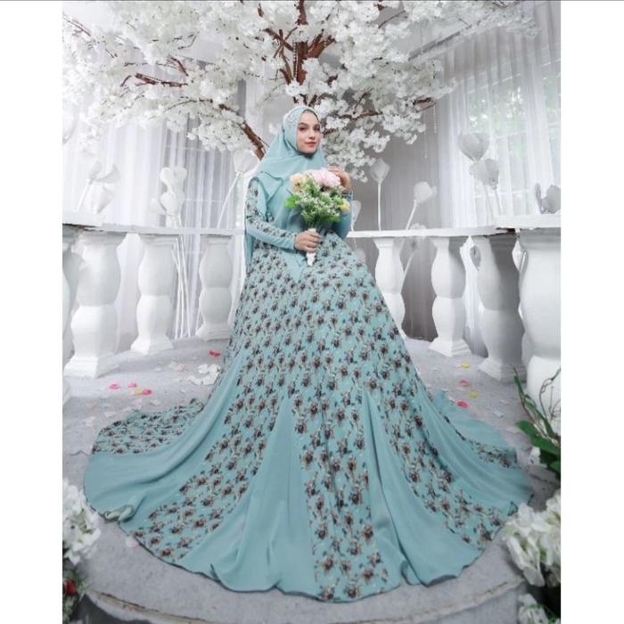 Set syari wanita bunga by rhyn sister brand eldeena