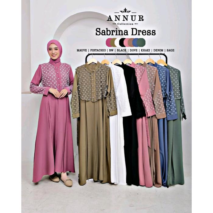 SABRINA DRESS ORY AN NUR COLLECTION/GAMIS SET OUTER ORY BY ANNUR  Cantik Lembut Mewah Muslim  | #gam