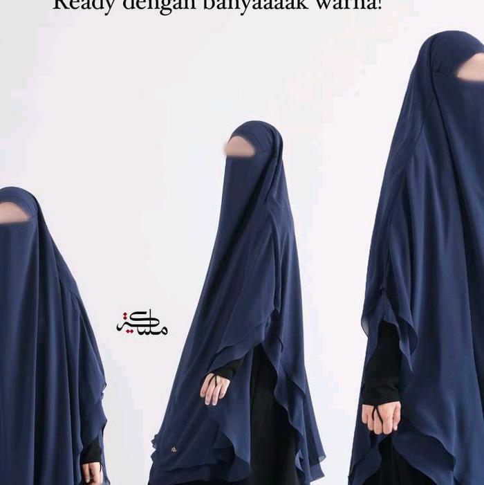 FRENCH KHIMAR DOUBLE LAYER CHIFFON BY ABAYA MALIKAH