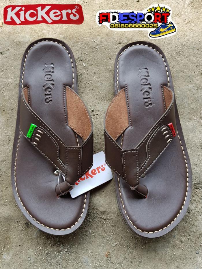 Sandal/ Sandal kicker jepit/ Sandal kicker kulit/ Sandal kicker pri