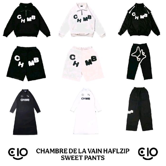 Chambredelavain Halfzip, Tracktop ,long , Short Sweatpants & Gamis CHMB Original