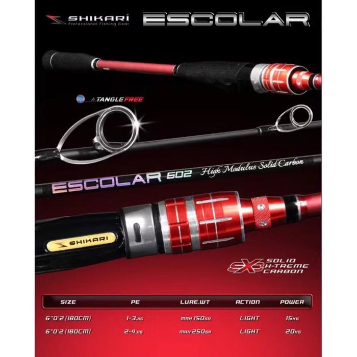 Shikari Joran Pancing Shikari Escolar Jigging Spinning 180