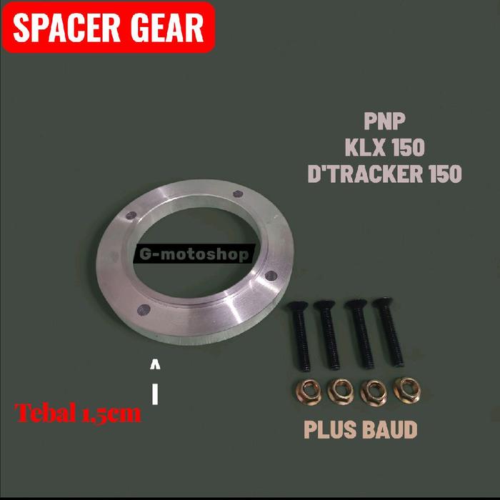 Spacet Gear Klx d'traker 150 Tebal 1,5Cm PNP KLX 150 D'TRACKER 150 Plus Baud