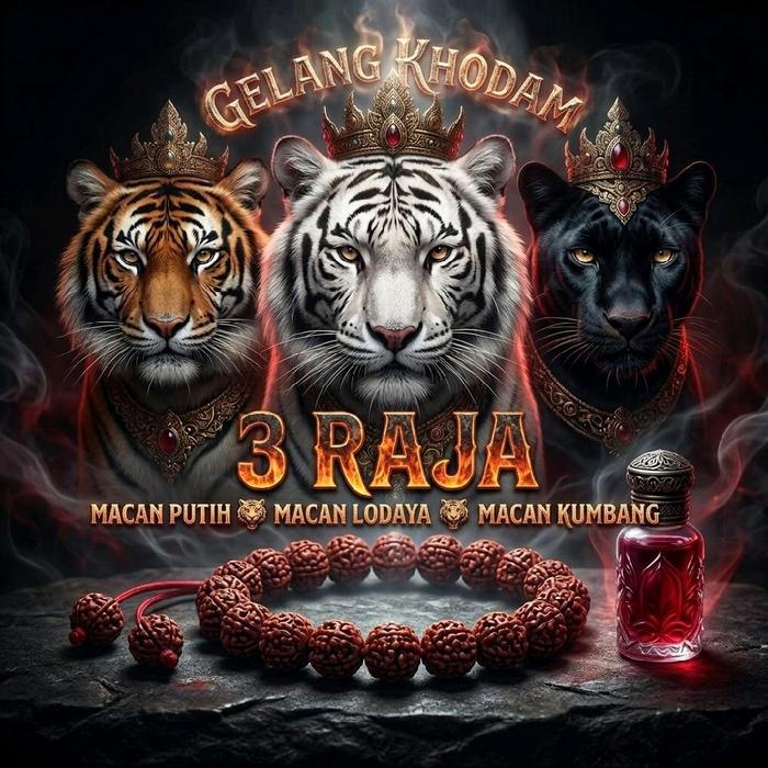 Gelang Khodam 3 Raja Macan bonus minyak perawatan