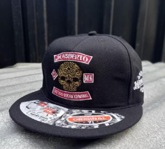 Topi snapback & baseball Distro pria wanita You&me Official Store logo Masberto & BRTXN bordir origi