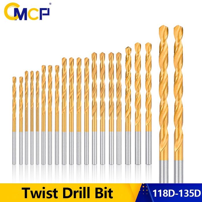 CMCP Twist Drill Bit  Titanium Coated HSS Metal Drills HSS Gun Drill