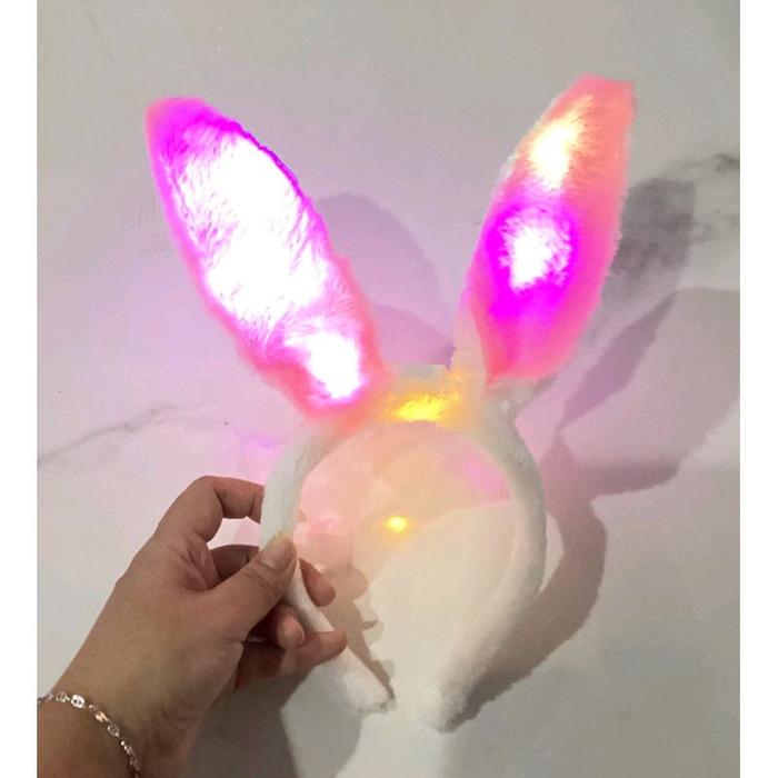 bando bulu kelinci LED,bando lampu kelinci bulu