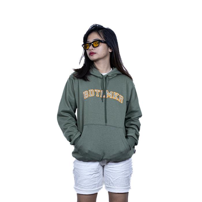 Hoodie Green Orange Bad Trouble Maker