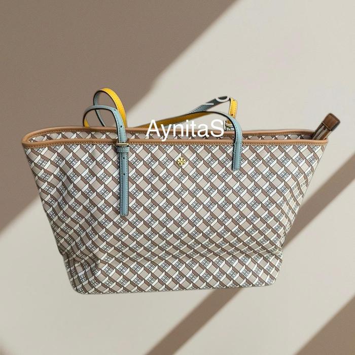 Tas Tb Geo Tote Hazelnut.