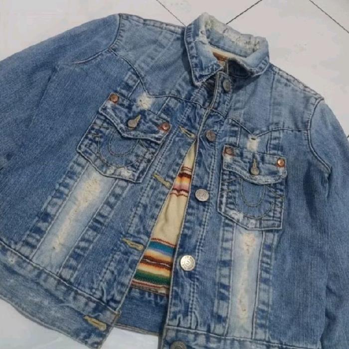 Vintage True Religion Denim Jacket SZ XS/S