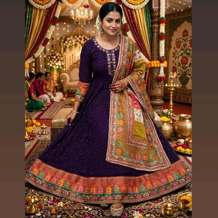 DRESS INDIA PAYET MEWAH + DUPATTA