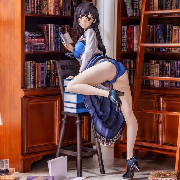 Native Japanese Anime y Girl Literary Girl 1/7 PVC Action Figure