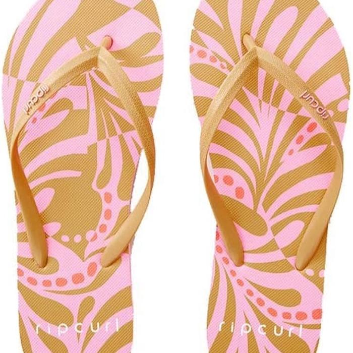 Rip Curl Sandal Rip Curl Size 36 Original dengan Desain Pink dan Gold Stylish untuk Wanita
